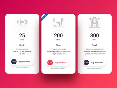 Gofittr Plan app design mobile app design product design ui ux
