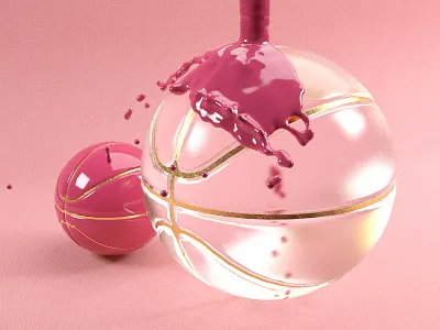 2 Dribbble Invites 3d art cinema4d invite invites realflow redshift render