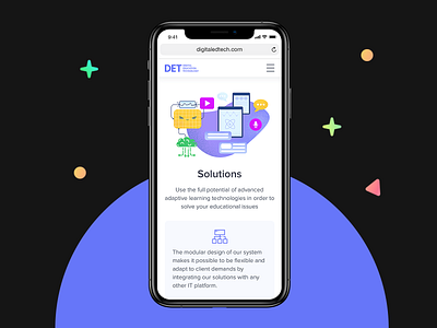 AI-Powered Learning Platform adaptive ai artificial illustration intelligence ios iphone landing promo responsive technology
