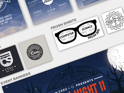 CSSU Design work banners design illustration logos packages posters university of toronto