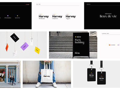 Harvey — Branding branding business card ui