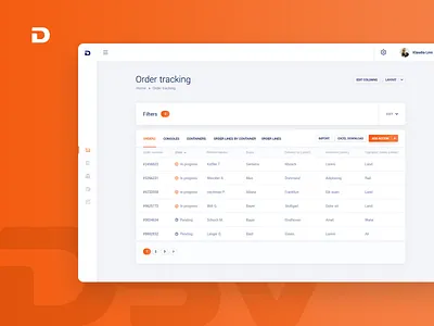 DSV app clean dashboard dashboard design subtl ui ux visuality web website