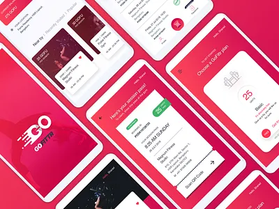 Gofittr - Pay per session at any nearby gym! logo mobile app mobile app design product design ux