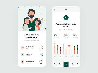 Kids App animation art branding colors design designe flat interaction interface lettering minimal pic picture slide type typography ui ux web website