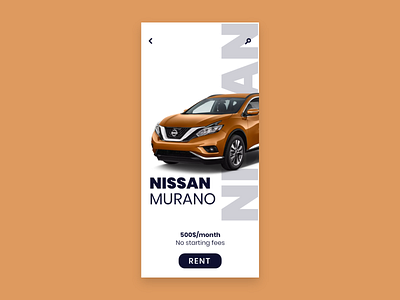 Daily UI #034 / Car Interface 034 adobe xd app blue car car app challenge colors daily daily 100 challenge daily ui design illustration illustrator interface orange typography ui ux vector