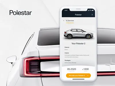 Concept Design - Polestar 2 Configurator application automotive car configurator design digital design electric car ui design uxdesign volvo