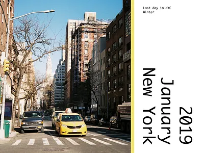 Day 15-30DaysProject design film graphic layout newyork typography yellowcab