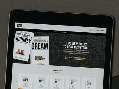 Black Irish Books - Shawn Coyne & Steven Pressfield art direction book brand and identity brand update branding design e commerce publishing website websitedesign