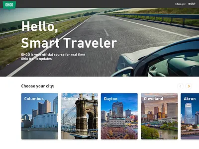 Ohgo Homepage Concept app map design mobile app traffic