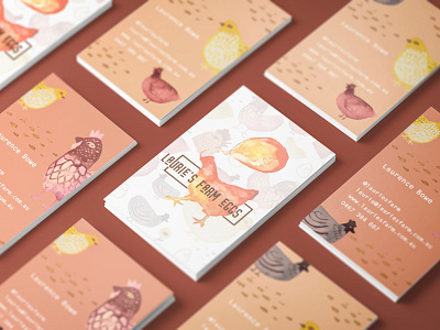 Laurie's Farm Eggs australia australian designer brand brand identity branding branding design business card business card design denoffoxes design eggs graphic design graphic designer graphicdesign graphicdesigner illustration print