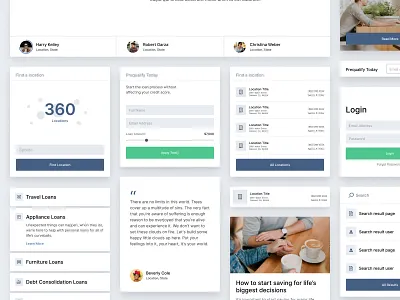 Design Components card cards clean components design interface minimal mobile product typography ui user interface ux web design website