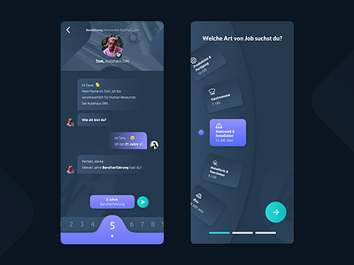 Chat & Options UI app branding design mobile responsive ui ux web webdesign