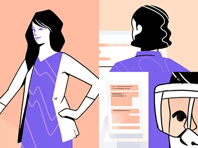 HITSA - Education technology compass ar augmented reality compass data drawing education illustration internet it safety technology web