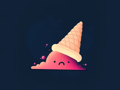 Best Icons of the Month! character cone depression desert emoji fun ice ice cream ice cream cone icon illustrtion sad smile smiley face sweet tasty