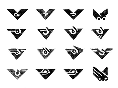 Owl + V (2) bird logo brand identity branding brandmark custom logo design design process graphic design identity identity design identity designer logo logo design logo designer logo sketch mark monogram owl logo process sketch v