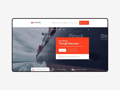 Site Concept for CreativeWS clean design ui ux web wordpress
