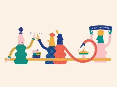 Liteful Foods Illustrations bike bird branding character desk garden hands house icons kitchen people recipe tractorbeam vector