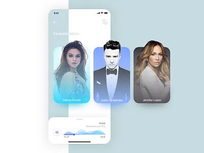 Music App Concept app dailyui design flat graphics icon illustration minimal music music app music artist spotify typography ui uidesign ux vector website