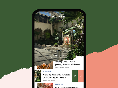 Souvenir — A poster exploration app brand iphone x photography poster product ripped ripped paper souvenir typography ui ux