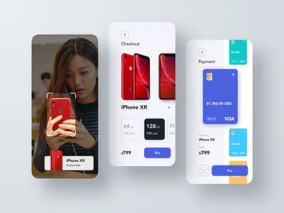 Ecommerce AR Application account app ar balance business credit card finance fintech forex money pay payment rondesign service spending wallet