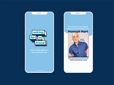 Asking For A Friend In-App branding bumble bumblebff conversation design in app series typography ui ux vulnerability