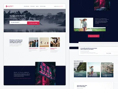 Asie on Line details landing responsive travel ui ux we design web