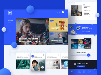 Brainz TV Website v1 art brainz channel design education homepage landing page science tv ui ux website