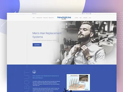 Hairline company app branding design flat typography ux ui design web web deisgn