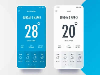 Weather App design design process design technique graphic design illustration inspiration mobile ui user experience ux visual design