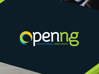 Openng - Logo Presentation app branding clean design flat graphic design icon identity illustration illustrator logo mobile type typography ui vector web