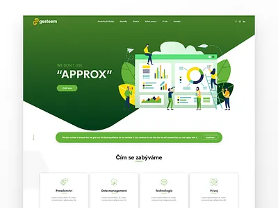 Microsite Gesteem design illustration microsite ui ux web webdesign website