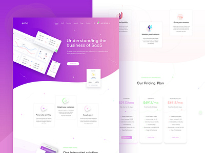 SaaS landing page design agency app showcase corporate creative creative agency design digital illustration landing page landing page design saas saas landing page shape ui ux web design web template website
