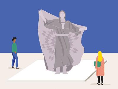 Arts South Dakota Brochure arts character dignity illustration museum non profit sculpture south dakota vector