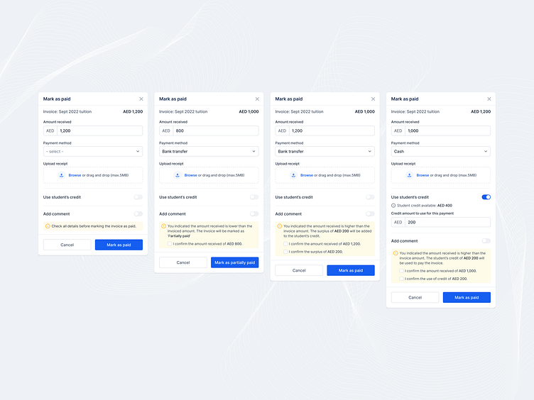 UI widget- payment by Peter Grochowski on Dribbble