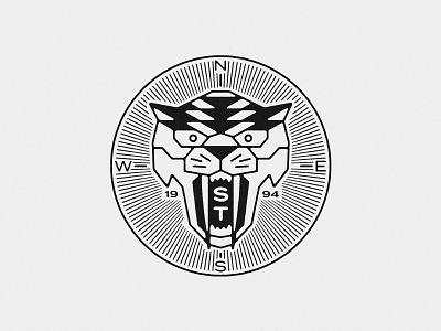 sabertooth mark explorations branding cat coin identity logo logotype mark saber toothed cat stamp tiger