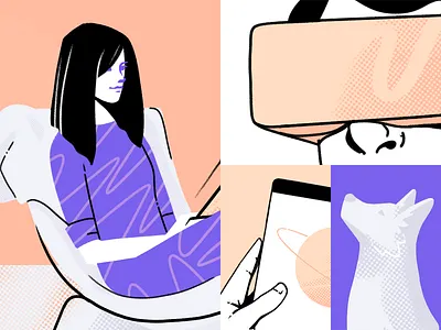 HITSA - Education technology compass ar augmented compass design education hitsa illustation inthernet iot it reality technology things virtual vr web