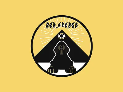 Sphinx/Pyramids/Illuminati progress badge avenuehq badge design illustration progress badges solved mysteries unsolved mysteries vector