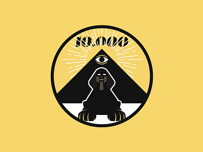 Sphinx/Pyramids/Illuminati progress badge avenuehq badge design illustration progress badges solved mysteries unsolved mysteries vector