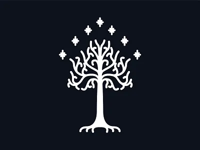 The White Tree design icons illustration