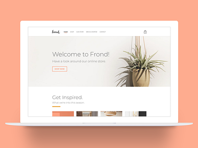 Frond Austin Website Re-Design branding custom site online shop plant store plants product design store ui uidesign ux web design web design agency website website banner