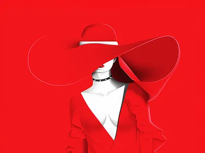 Matérialiste: Méchante #01 agency girl girl illustration graphic design hat illustration lips sexy social media content studio vector