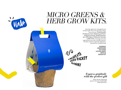 Grow Kit brand branding creative creative design creative designer design designer eccomerce illustration package package design typography ui ux