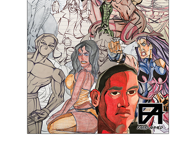 Second Introduction page comic art drawing hand drawn juggernaut onslaught psylock sketch handdrawn the crow vega