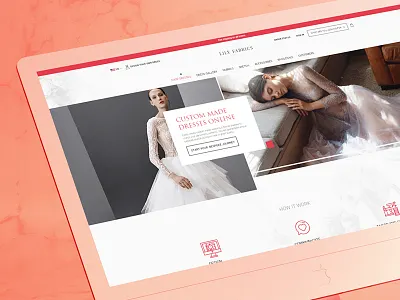 Lilly Fabrics I Custom website branding design logo ui uidesign ux ux ui design web web deisgn