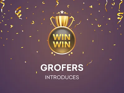 WinWin app benefits branding clean design graphic grofers logo rewards shopping ui kit ux vector