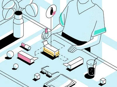 Packlane Illustration 4 app design illustration ui ux vector