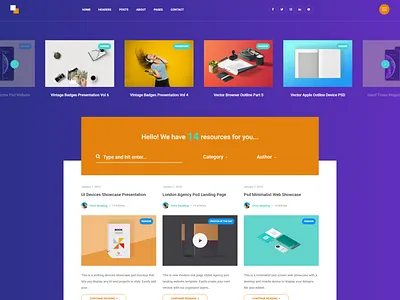 Horizon - Freebies Modern Blog Theme blog clean colorful creative filters freebies grid horizon magazine modern responsive retina ready theme