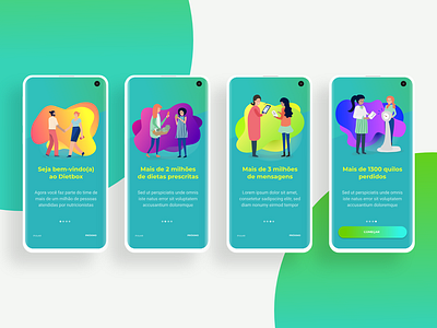Dietbox App onboarding app design onboarding ui ux visual walkthrough