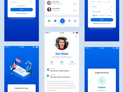 Chatting App app app design chat ios app log in messagin app mobile app sign up ui ui designer ux ux designer