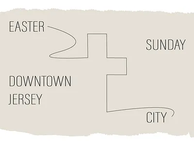 Easter Sunday Concept brand identity branding collage design illustration type typography